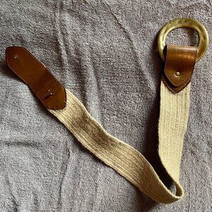 Steve Madden Straw Elastic Statement Belt 29" Fastened